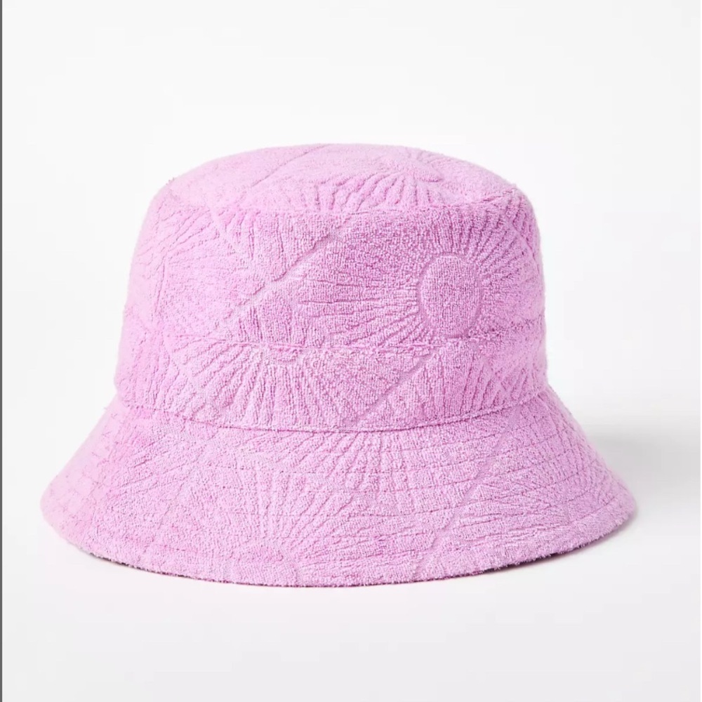 Textured Pink Bucket Hat